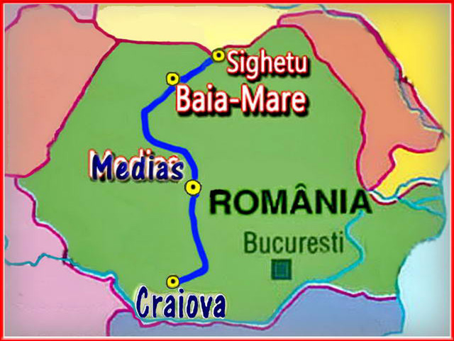 Arrive au nord de la Roumanie.